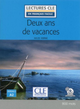 Deux ans de vacances - Niveau 2/A2 - Lecture CLE en français facile - Ebook