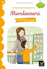 Premières lectures autonomes Montessori Niveau 3 - Nil fait des courses
